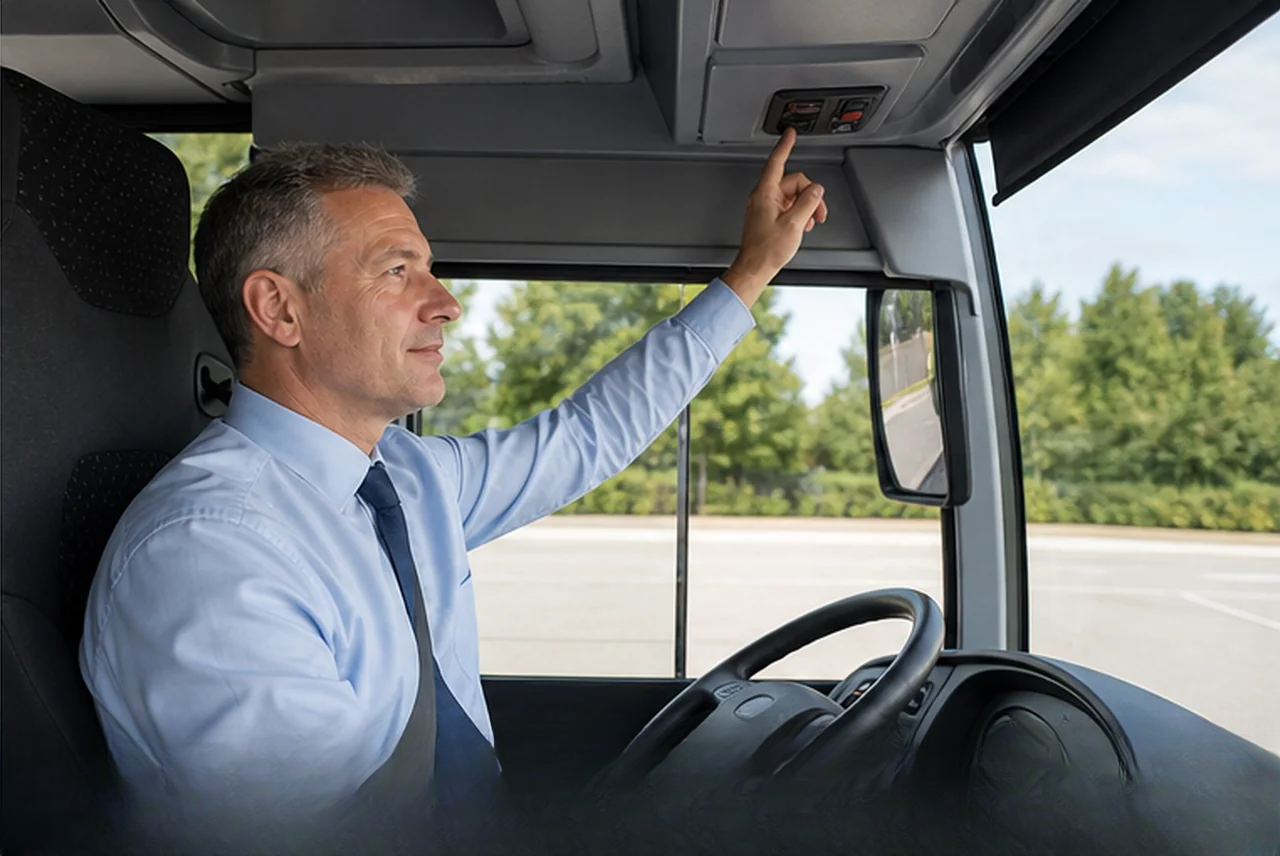 Driver raising an SOS event within a managed-vehicle workflow